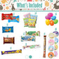 Easter Snack Egg Shape Box (48 Count) Filled With Candy, Peelable Gummies, Cookies, Treats, Great Package For Family, Friends, K