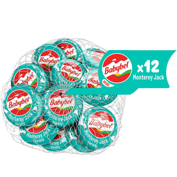 Mini Babybel Monterey Jack Snack Cheese, 12 Pack (8.5 oz)