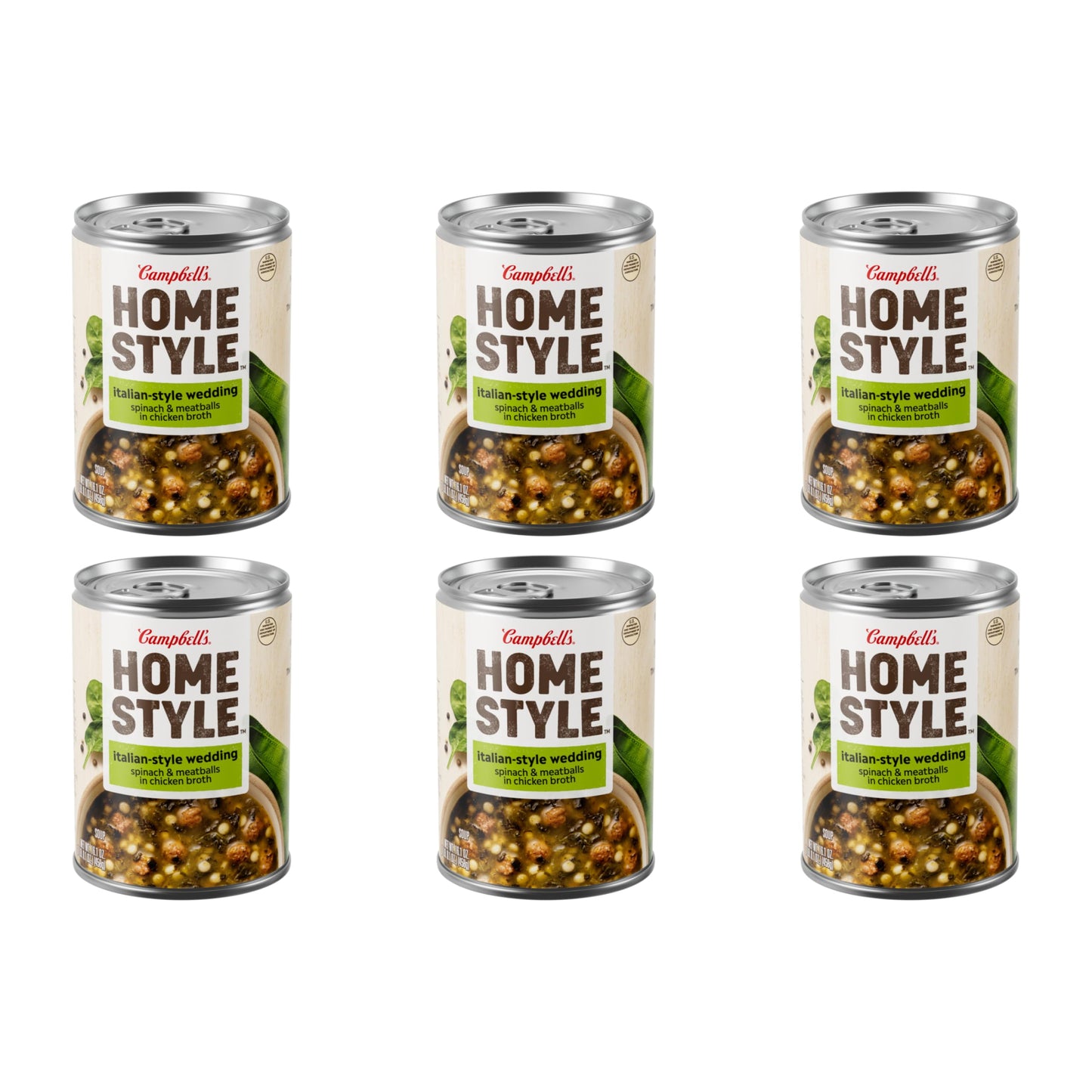 Campbells Homestyle Italian Wedding Soup, 16.1 OZ Can (Pack of 6)