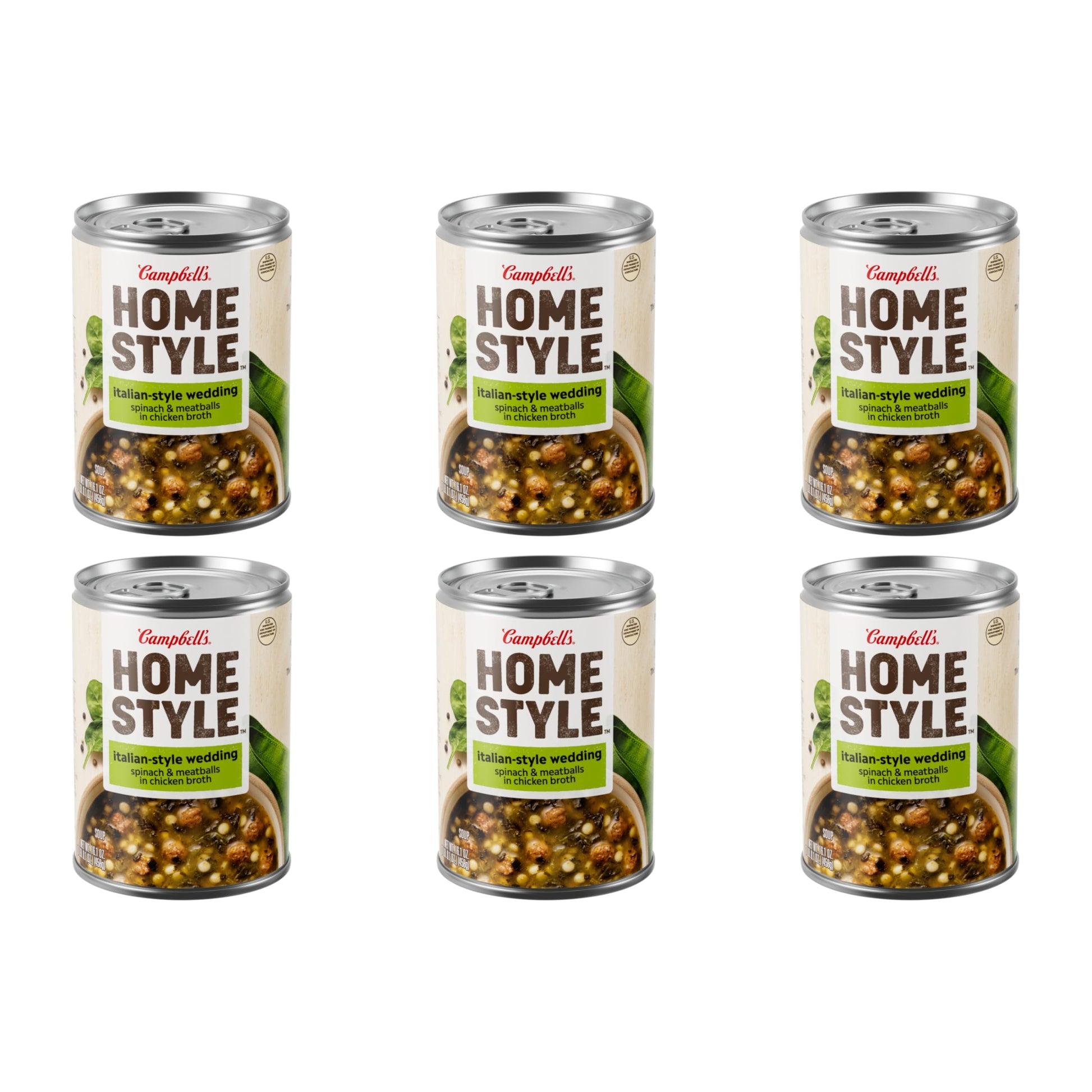 Campbells Homestyle Italian Wedding Soup, 16.1 OZ Can (Pack of 6)