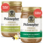 Philosopher Foods - Creamy + Crunchy Alchemy Sprouted Almond Butter - 16 oz (Pack of 2) - Stone Ground Regenerative Organic Crea