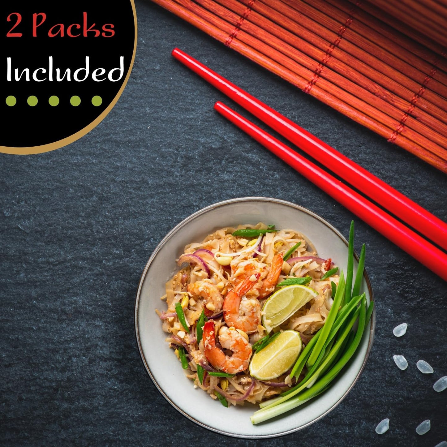 Ka-Me Gluten Free Rice Noodles - Pad Thai Express Noodles Ready To Serve (Pack Of 6)