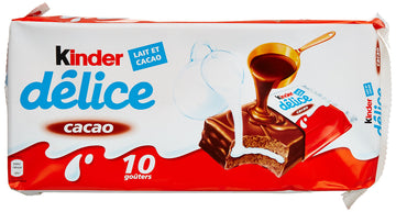 Kinder D  lice Snacks Cacao 420 g - 4 packs (40 bars)