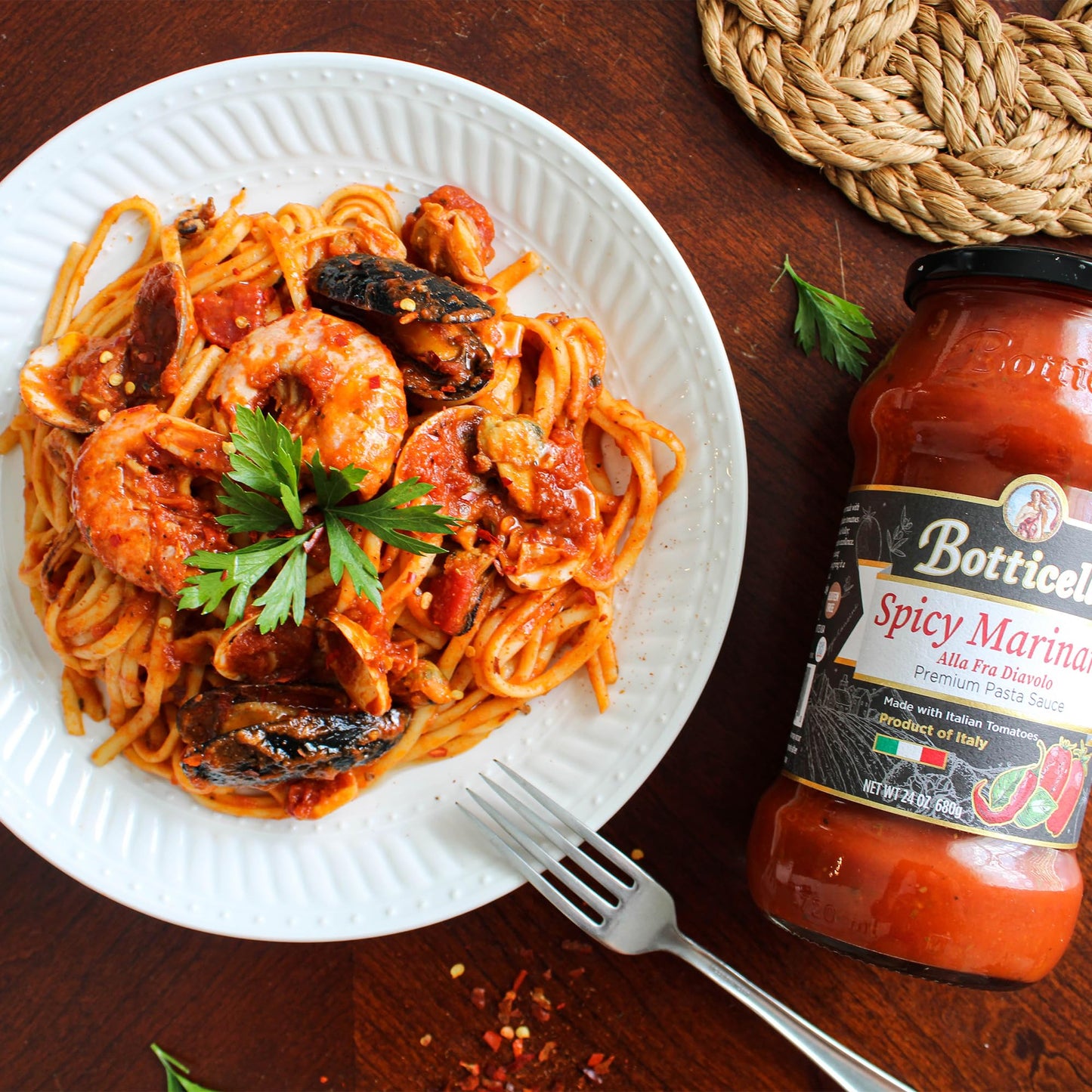 Botticelli Pasta Sauce | 2-Pack | 24 oz (Spicy Marinara)