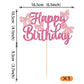 YCTHUNFISH Bowknot Cake Topper, Pink, Cardstock, 6.6x8.7 inches, Wedding, Bridal Shower, Birthday Party Decoration