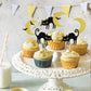 Ercadio 24 Pack Cat Halloween Cupcake Toppers Moon Bat Cupcake Picks Halloween Themed Birthday Party Cake Decorations Supplies