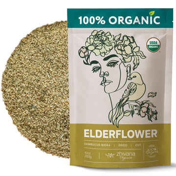 Elderflower Tea, Organic Dried Elderflowers, Elder Flowers Dried Herbs, Te De Sauco, Flor De Sauco Organico - Tea Herbs, Respira