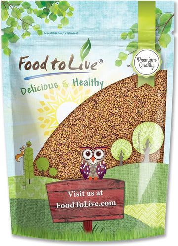 Food To Live Alfalfa Seeds For Sprouting, 5 Pounds – Edible Seeds, Pure, Vegan, Kosher, Bulk. Rich In Vitamin K & C. High Germitation Rate. Grow Sprouts, And Microgreens For Salad, Sandwiches, Rolls.