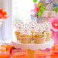 40Pcs Silly Goose Party Cupcake Toppers Wafer Paper Goose Birthday Party Decorations Kids Baby Boy Girl Party Cake Decorations