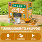 FGO Organic Turmeric Ginger Tea K-Cup Pods, Naturally Caffeine-Free, 24 Count, Keurig Compatible