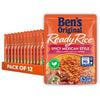 BEN S ORIGINAL Ready Rice Spicy Mexican Style Flavored Rice, Easy Dinner Side, 8.5 oz Pouch (Pack of 12)