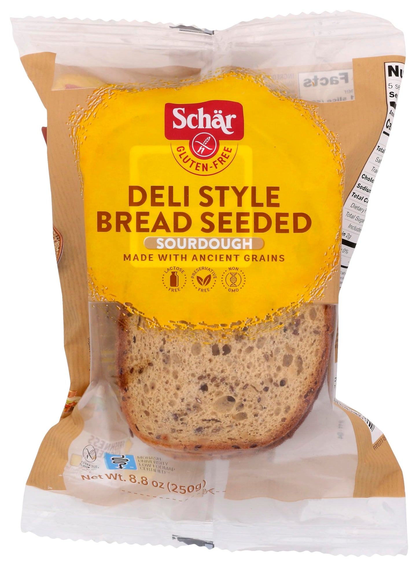 Schar - Bread Deli Style Seeded - Case Of 5 - 8.8 Oz
