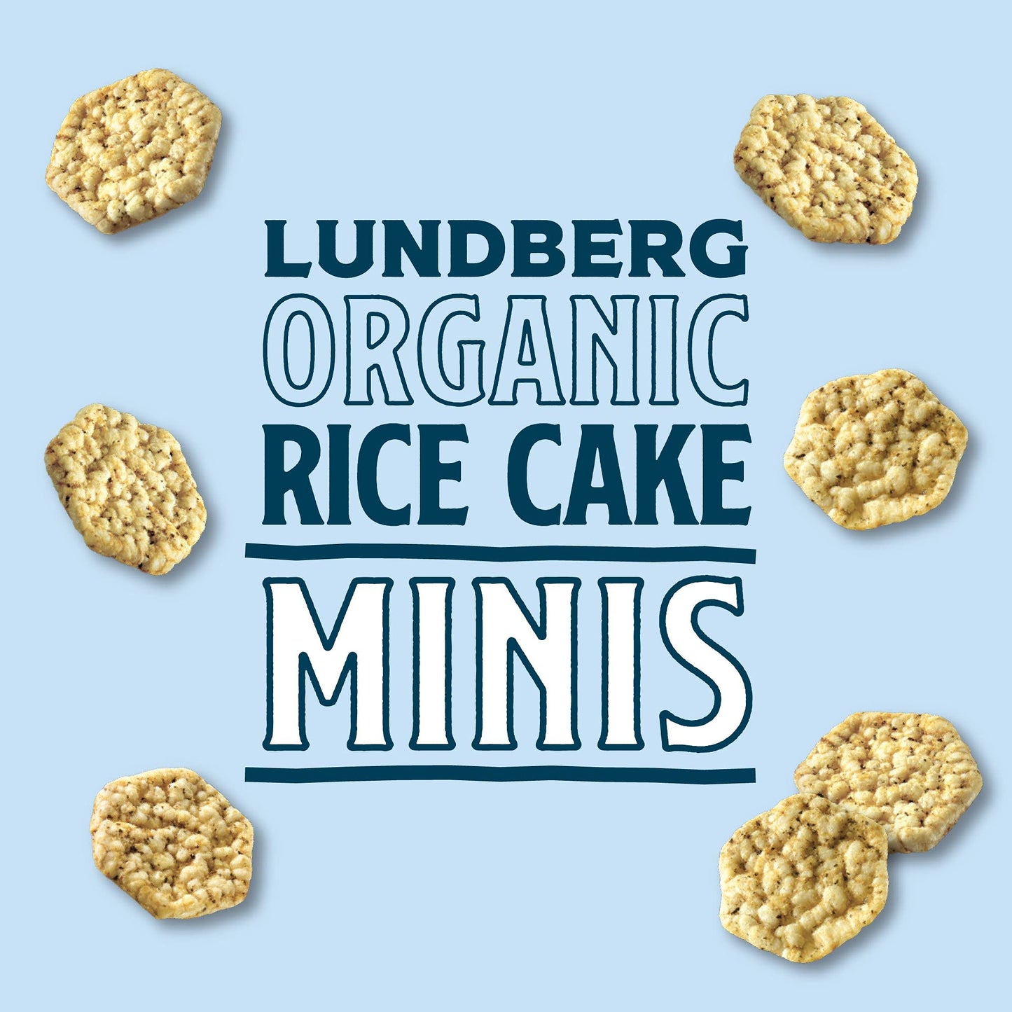 Lundberg Organic Ginger Seaweed Rice Cake Minis, 5oz, Gluten-Free, Vegan, Whole Grain, USDA Certified Organic, Non-GMO Project V