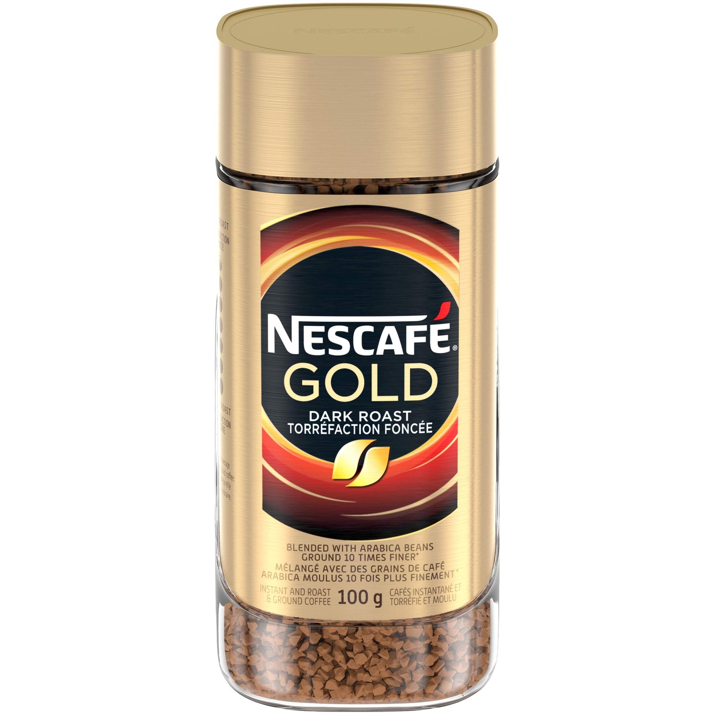 Nescaf   Gold Dark Roast Instant And Roast & Ground Coffee, 100 G Jar {Imported From Canada}