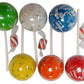 HUGE Jawbreakers On A Stick- Assorted Colors 2.25 Inch - 4 COUNT Rock Hard Candy Rainbow Candy