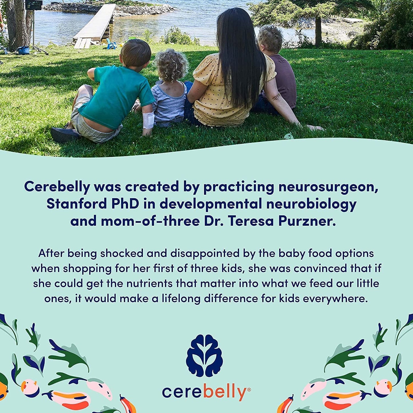 Cerebelly Organic Baby Food Pouches, Carrot Pumpkin Purees, 16 Nutrients, No Added Sugar, Fiber & Non-Gmo, 4Oz, 12 Pack