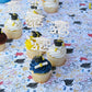 Gyufise 24 Pack 2025 Graduation Cap Cupcake Toppers 2025 Silver Glitter Class Of 2025 Cupcake Picks 2025 Graduation Theme Party