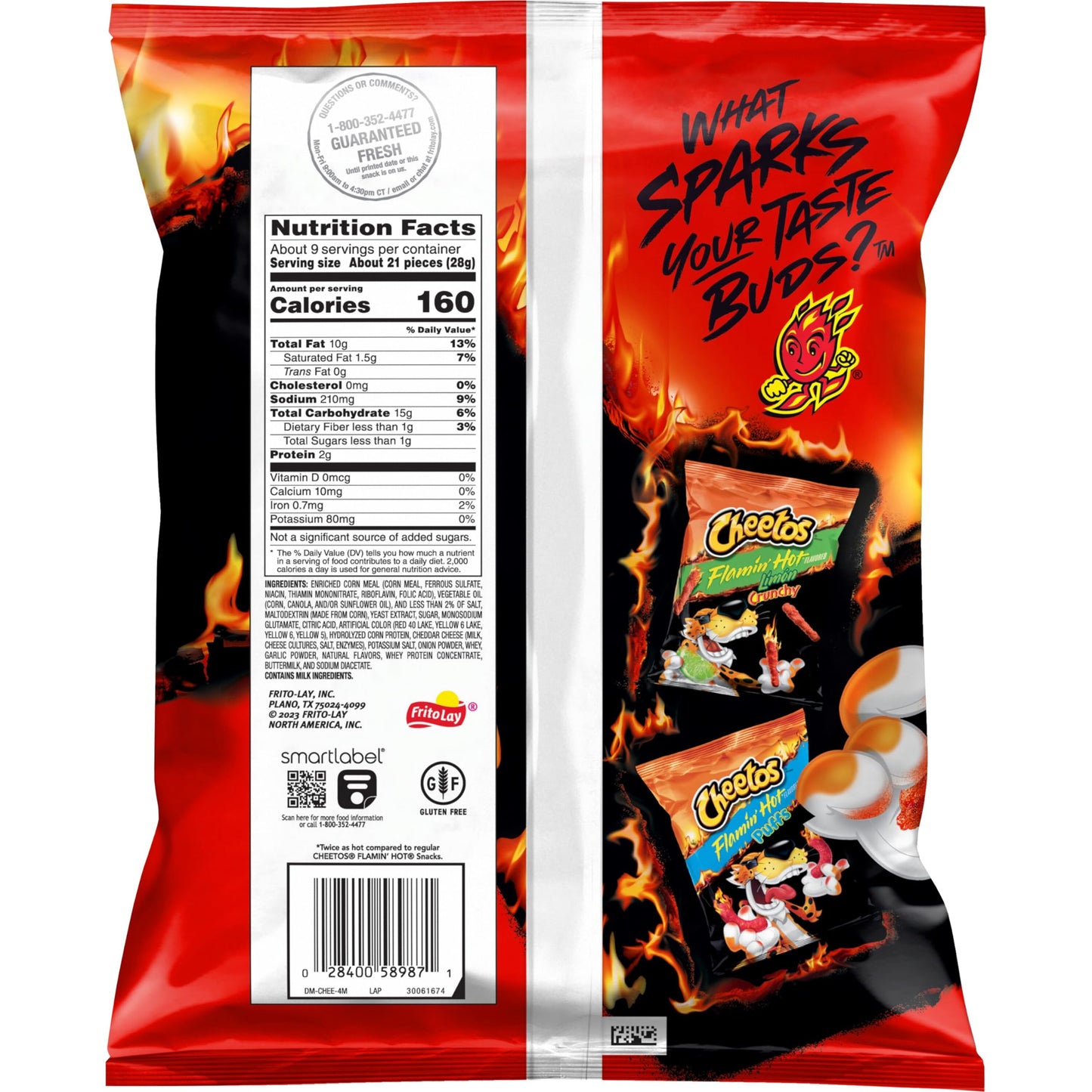 Cheetos Xxtra Flamin Hot Cheese Flavored Snacks, 8.5 Oz