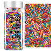 Rainbow Jimmies Sprinkles, Rainbow Sprinkles for Cake Decorating, Edible Sprinkle Mix for Baking, Ice Cream Toppings, Cupcakes, 