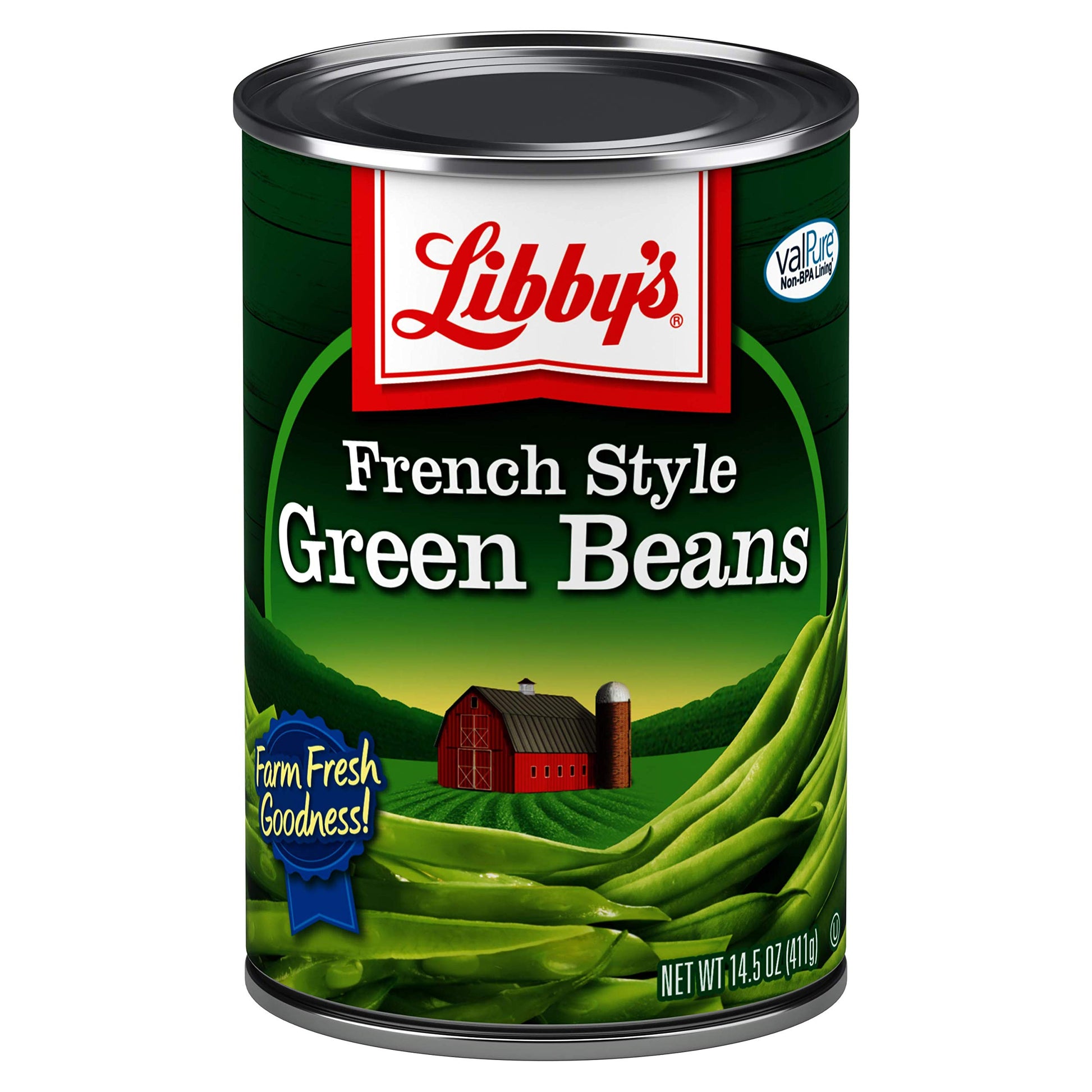 Libbys French Style Green Beans Cans, 14.5 Ounce (Pack of 12)
