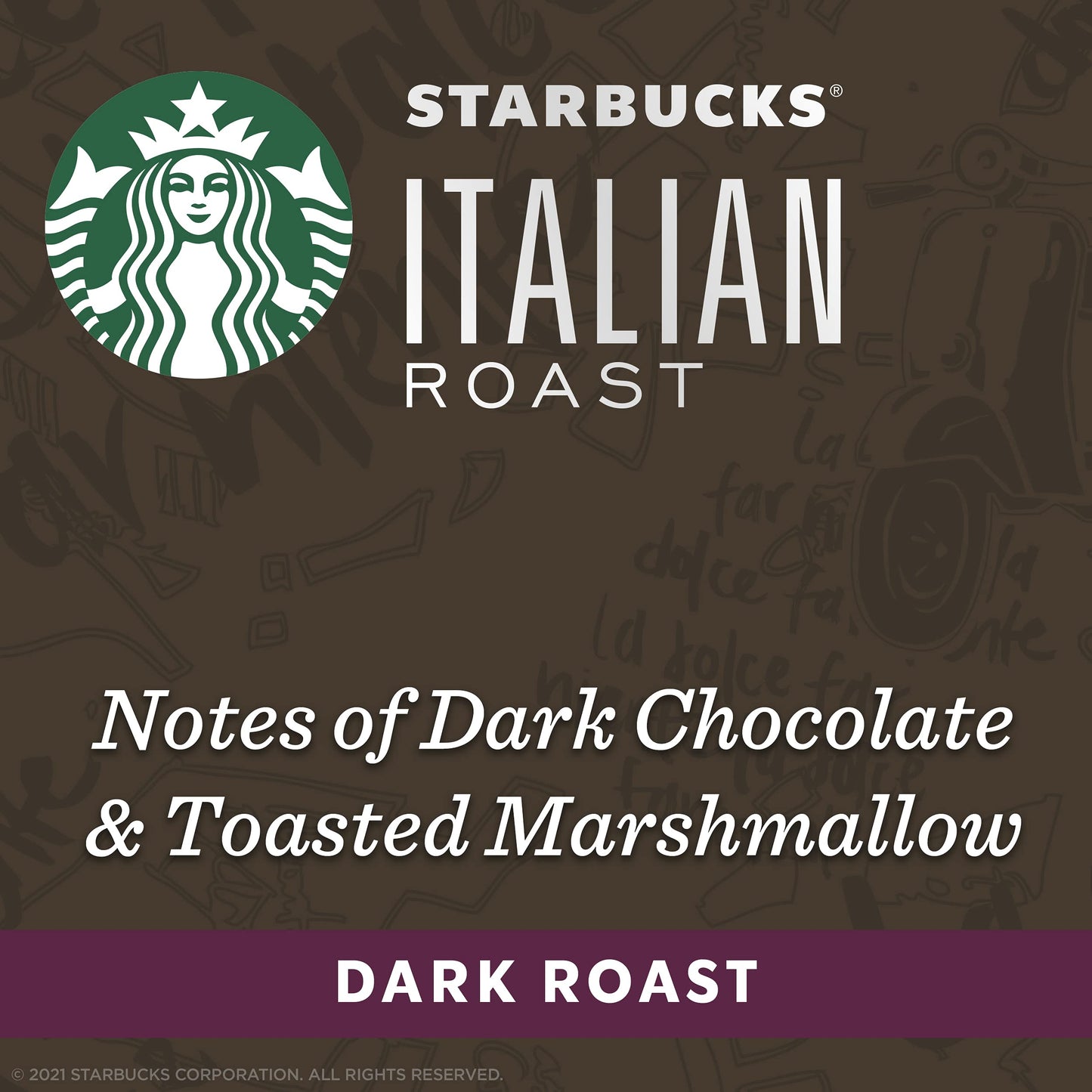 Starbucks Espresso Pods, Dark Roast, 50-count, Original Line, Model 77S460