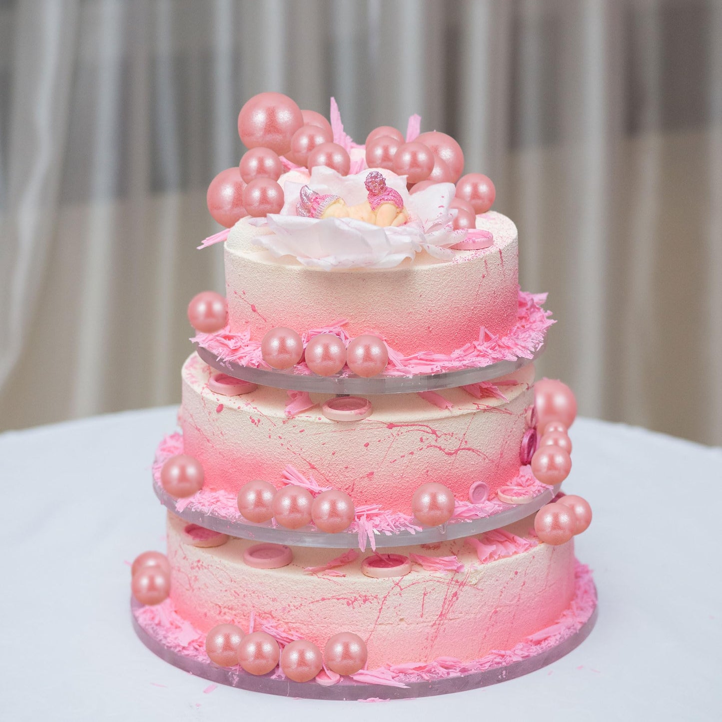 30Pcs Balls Cake Topper Glitter Foam Ball Cake Picks Mini Balloon Cupcake Insert Bubble Balls Diy Decoration For Baby Shower Wed