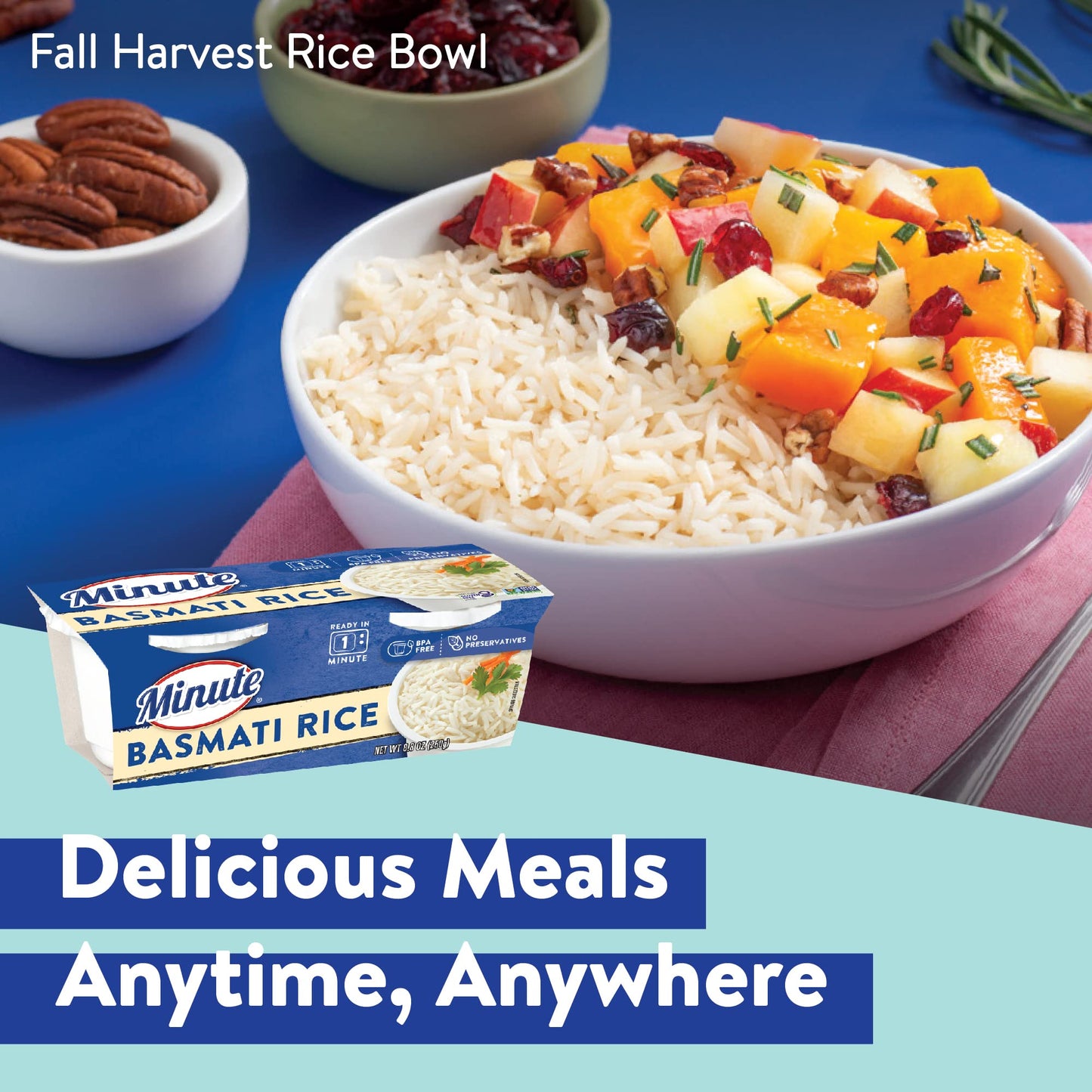 Minute Ready-to-Serve Basmati Rice, Microwavable Rice Cups, 8.8-Ounce Cups (Pack of 8)