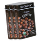 St. Claire'S Organic Herbal Pastilles, (Coffee, 1.5 Ounce Tin, Bundle Of 3) | Gluten-Free, Vegan, Gmo-Free, Plant-Based, Allerge