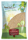 Food To Live Organic Pearl Barley, 12 Pounds – Non-Gmo, Polished Unhulled Barley, Kosher, Vegan, Bulk. Cooks Faster Than Hulled Barley. Rich In Fiber, Selenium. Great For Hot Cereal, Salads, Stews