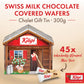 Kägi Swiss Milk Chocolate Mini Wafers, Crispy Coated  , 300g, Brown, Individually Wrapped, Collector’s Gift Box