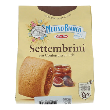 Mulino Bianco Authentic Italian Biscuits with Fig Filling, 10.58oz (300g), Natural Ingredients, No Palm Oil