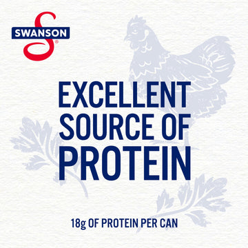 Swanson White Premium Chunk Canned Chicken Breast In Water, Fully Cooked Chicken, 4.5 Oz Can