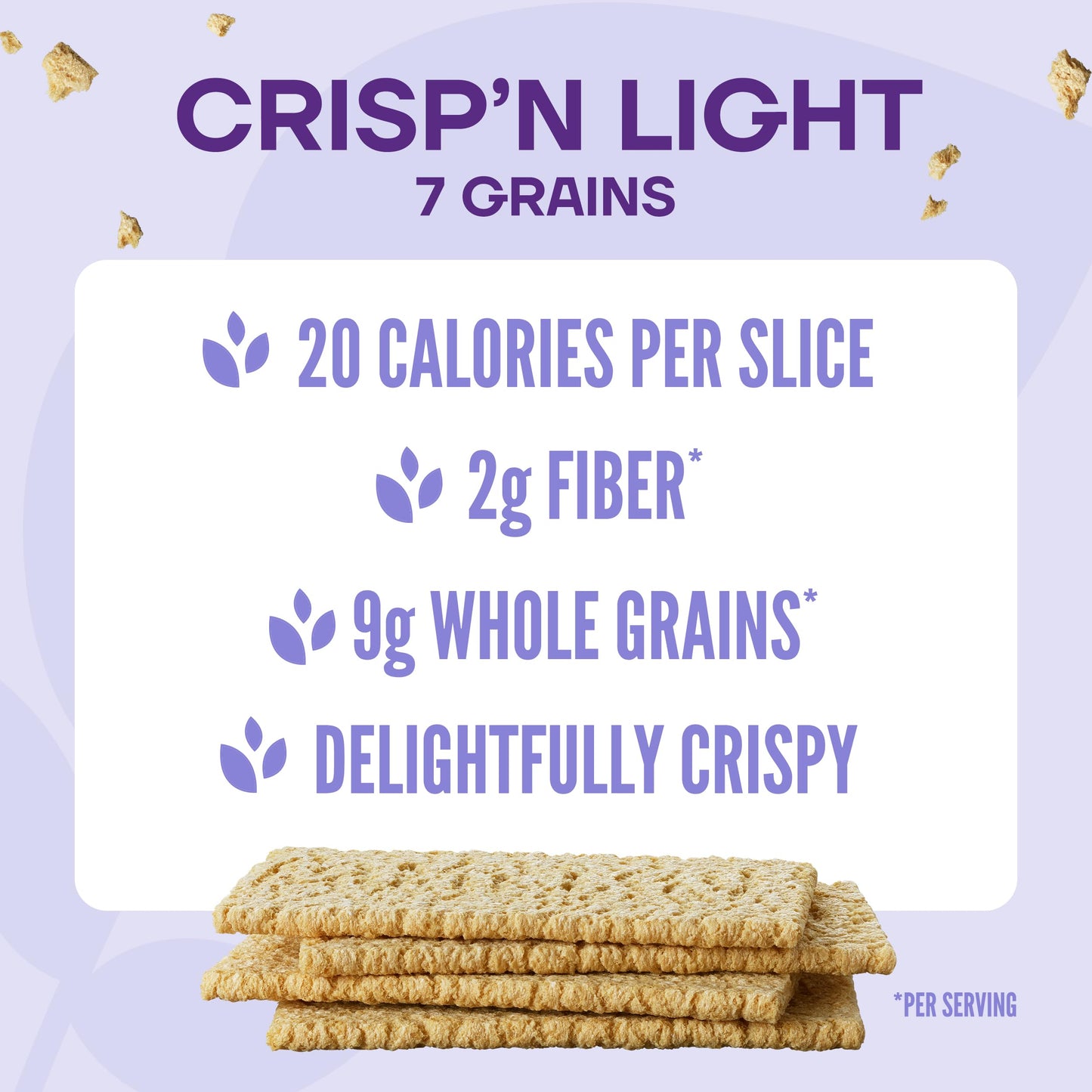 Wasa Crispn Light 7 Grains Crispbread, 4.9 Oz (Pack Of 4), Crackers, Non-Gmo Ingredients, 7 Grain Blend, 20 Calories Per Slice