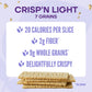 Wasa Crispn Light 7 Grains Crispbread, 4.9 Oz (Pack Of 10), Crackers, Non-Gmo Ingredients, 7 Grain Blend, 20 Calories Per Slice