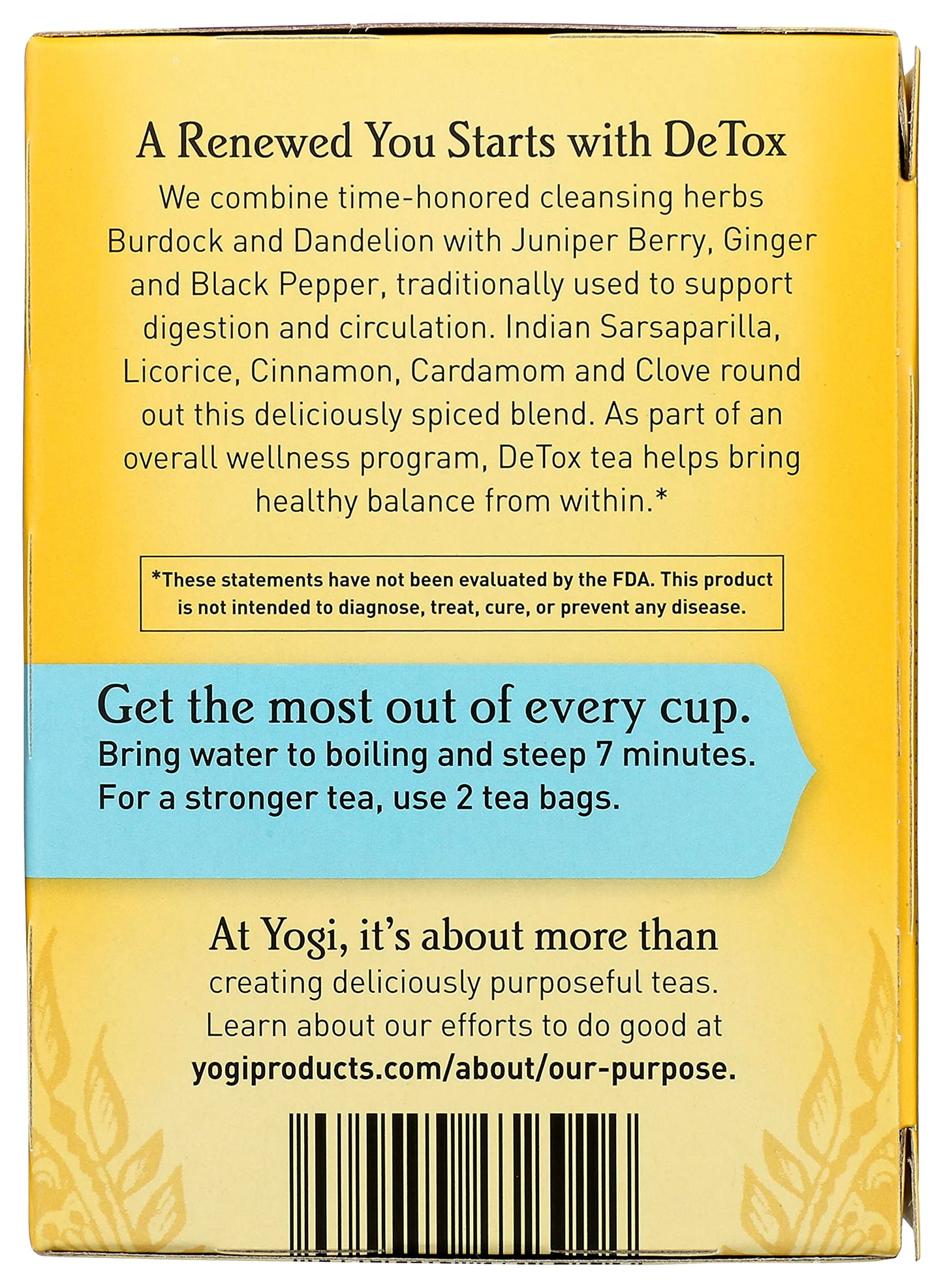 Yogi Tea, Detox, 16 Count