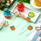 Zonon 48 Pieces Little Cutie Glitter Cupcake Toppers Cutie Baby Shower Decorations Tangerine Citrus Cutie Cake Topper For Hey Cu