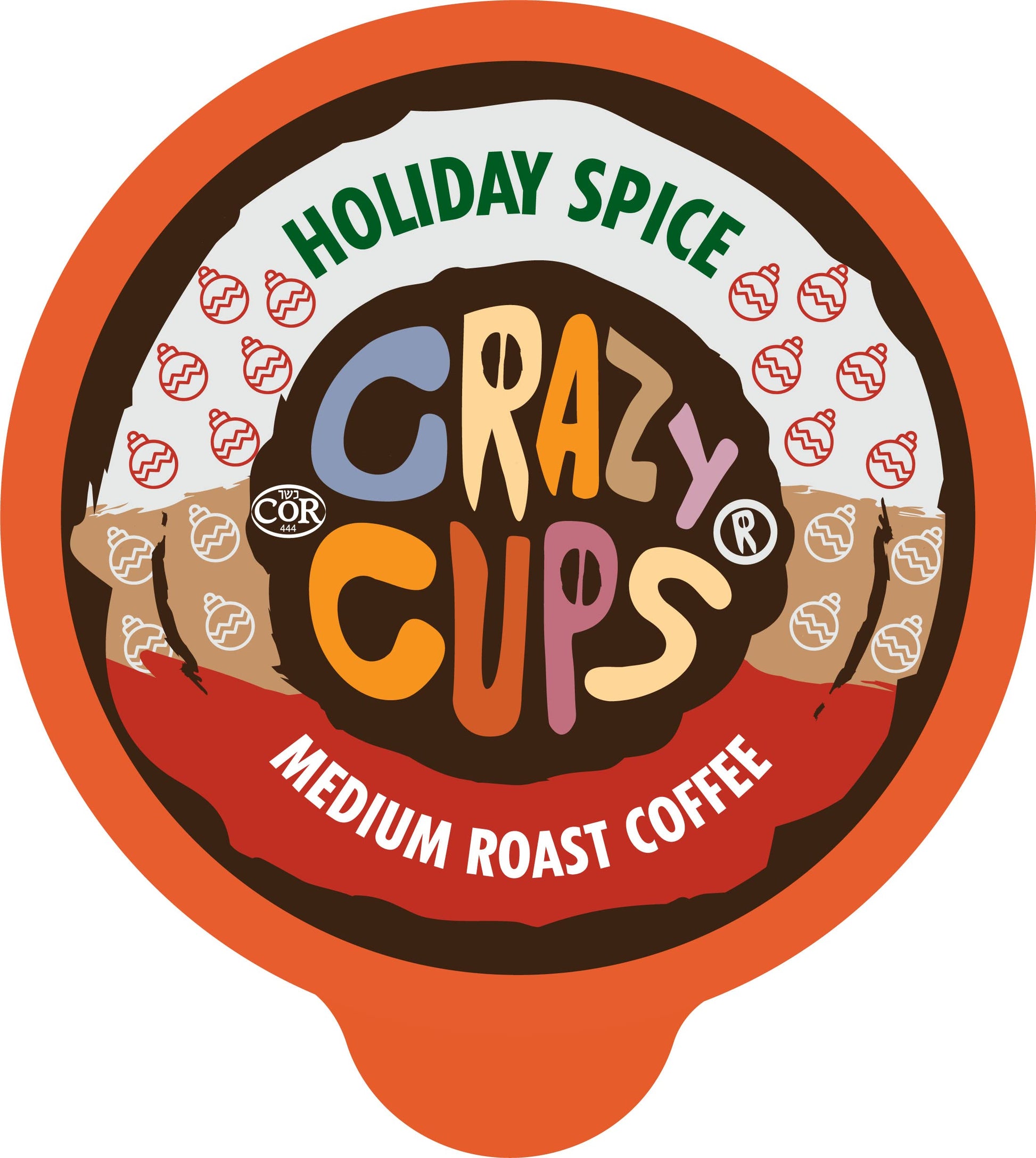 Crazy Cups Flavored Coffee Pods, Holiday Spice  Blend, Single Serve Coffee For Keurig K Cups Machines, Hot Or Iced, Medium Roast