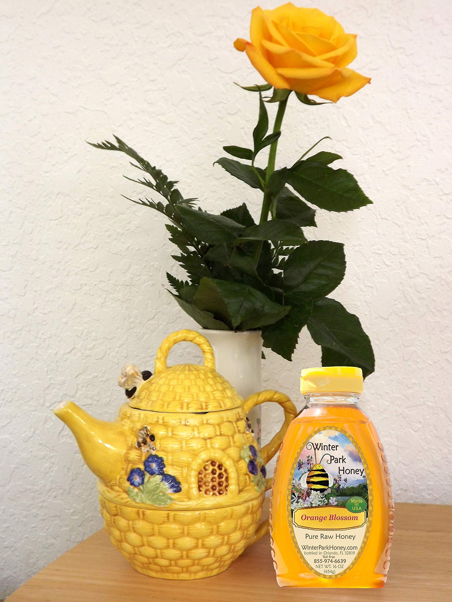 Local Bee Honey New York Wildflower Honey - 100% Pure Raw Unfiltered - 16oz Honey