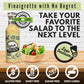 Brick House Creamy Garlic Herb Vinaigrette Dressing, Keto-Friendly, Non-GMO, Low Sodium, 12 Oz