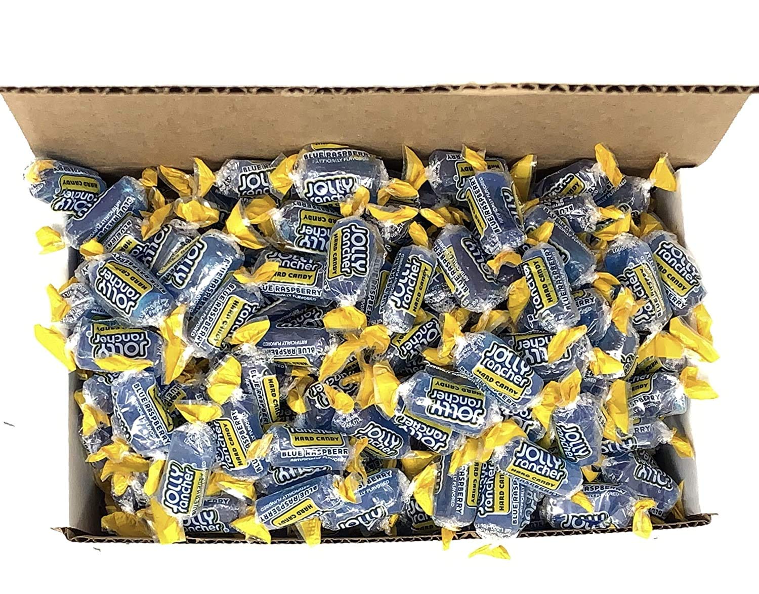 Jolly Rancher Flavor Hard Candy Bulk In Box (Individually Wrapped) (Blue Raspberry, 1Lb)