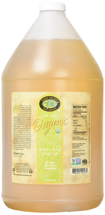Napa Valley Naturals Organic White Wine Vinegar, 128 Fl Oz, Model 289C