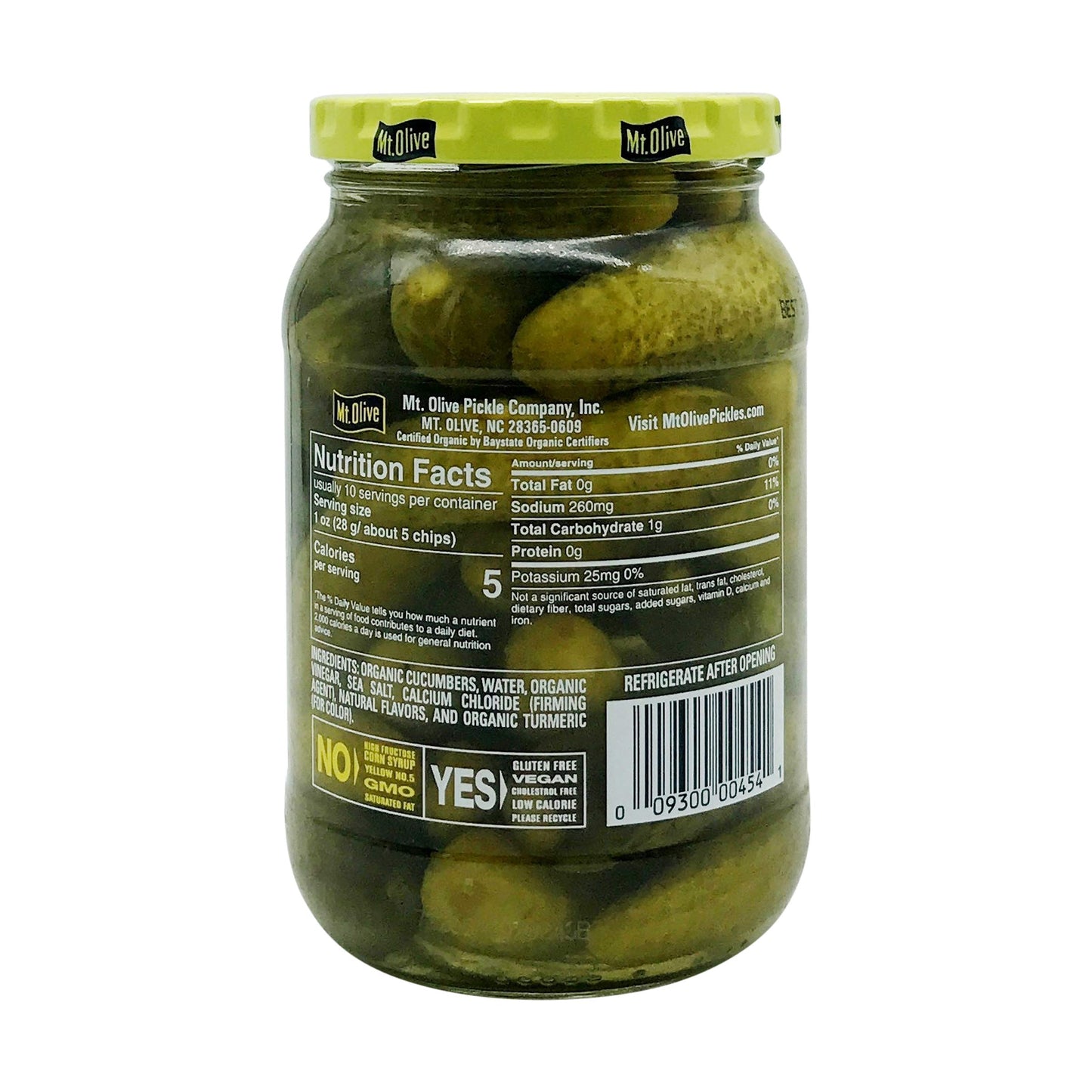 Mt Olive Pickle Co Kosher Baby Dills - Case of 6 - 16 FZ (6x16 FZ)