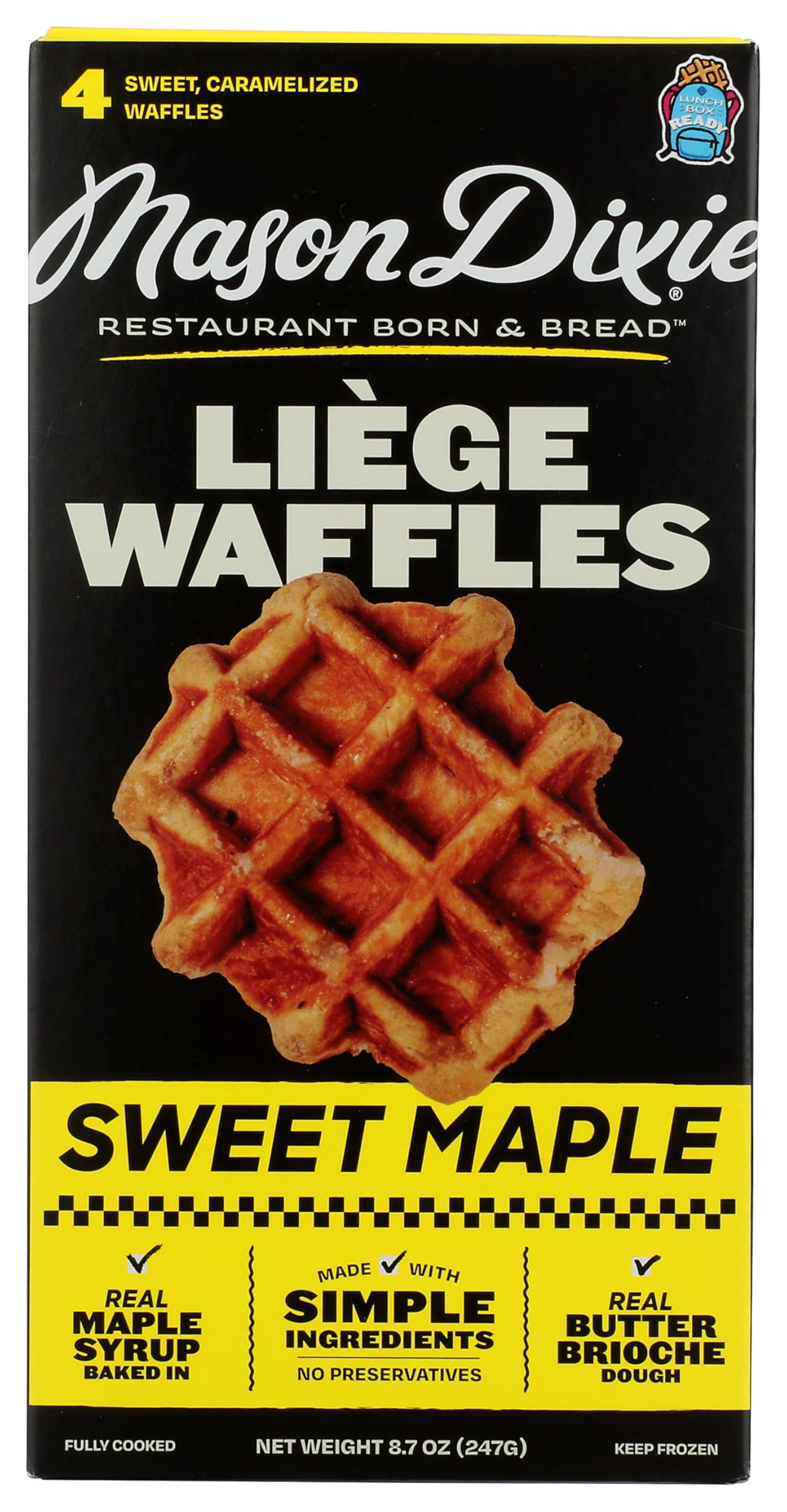 Mason Dixie Biscuit Co Sweet Maple Liege Waffles, 8.7 Oz