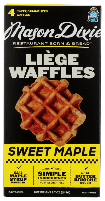 Mason Dixie Biscuit Co Sweet Maple Liege Waffles, 8.7 Oz
