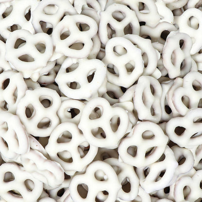 Vanilla Yogurt Covered Pretzels - 5 Pound Bulk Pack - Sweet and Salty Snack