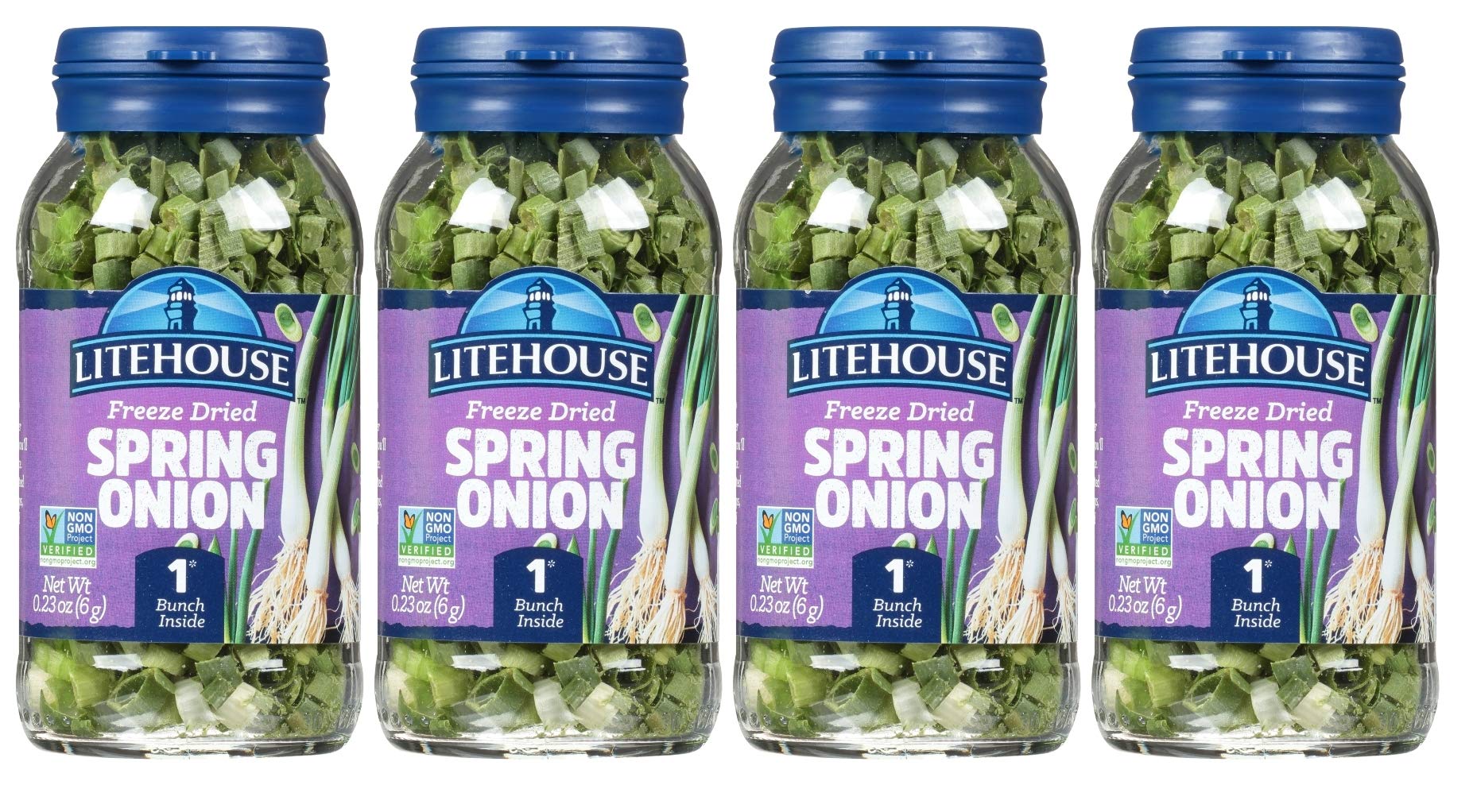 Litehouse Freeze Dried Spring Onion - Substitute for Fresh Spring Onion, Jar Equal to 1 Spring Onion Fresh Bunch, Organic, Sprin