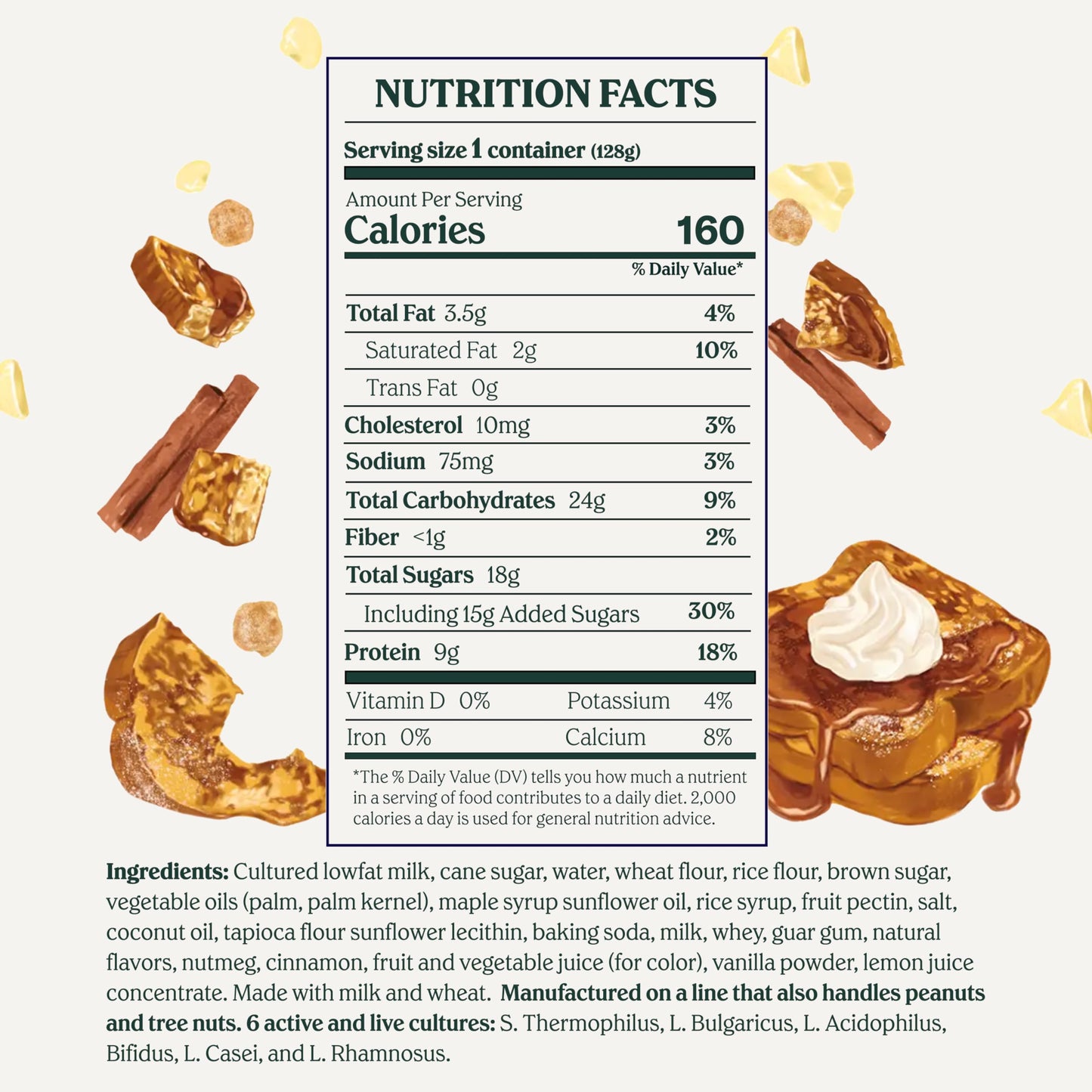 Chobani Flip Low-Fat Greek Yogurt Cinnamon French Toast 4.5oz