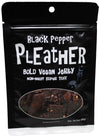 Black Pepper Vegan Jerky - Bold, Traditional Extra Tough Texture - Hand Made