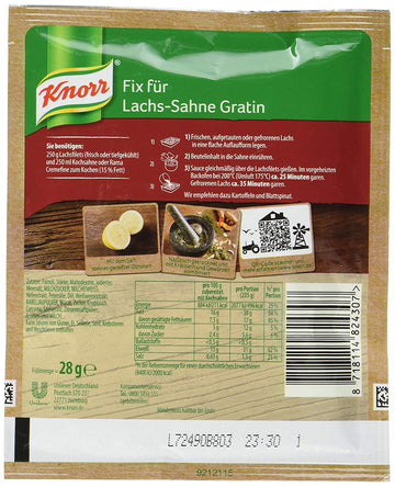 Knorr Fix Creamy Salmon Gratin (Lachs-Sahne Gratin) (Pack Of 4)