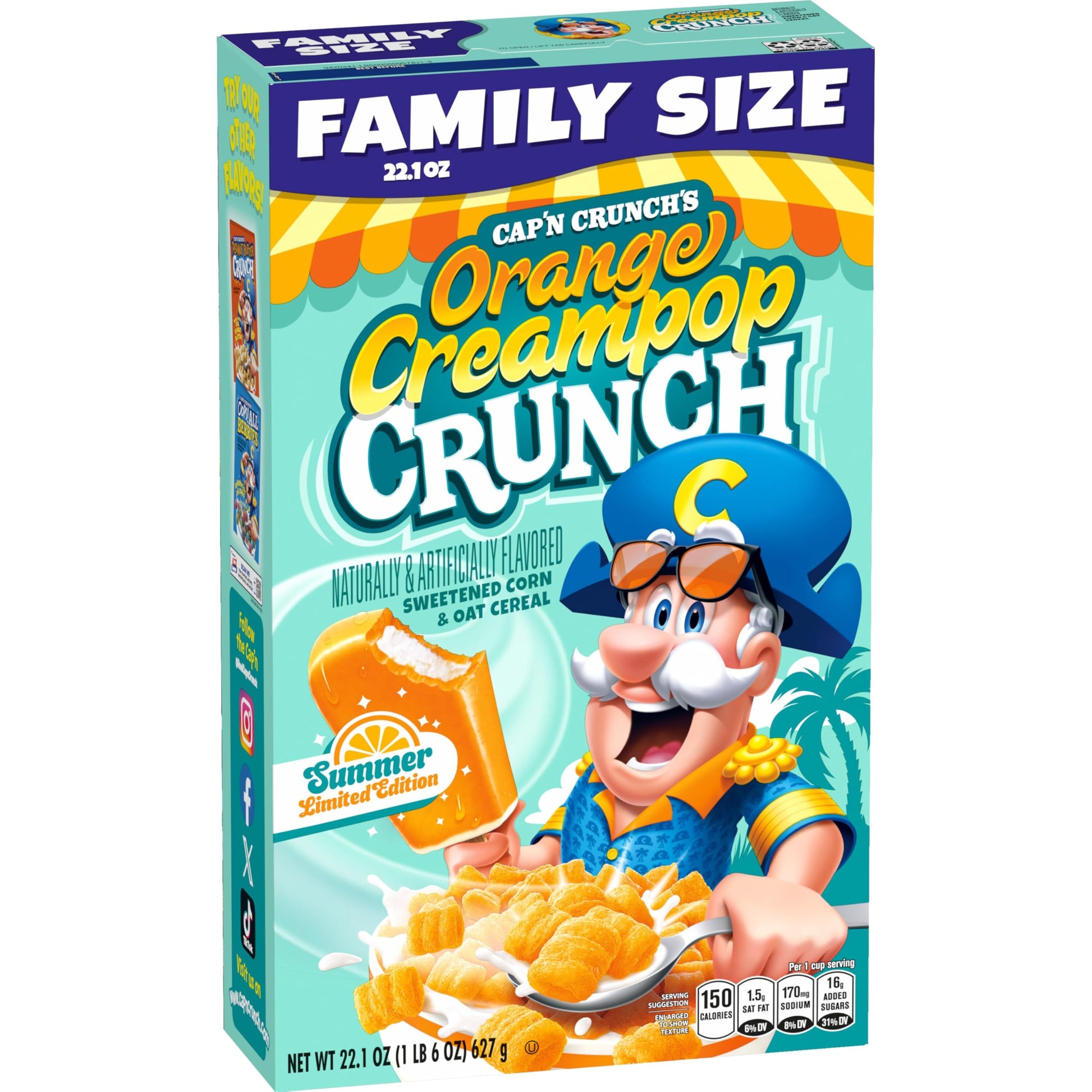 Capn Crunch Orange Cream Pop - 22.1 OZ